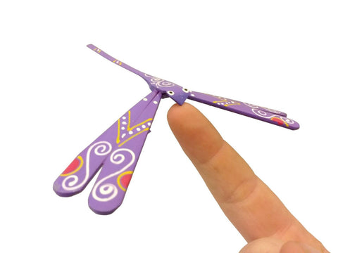 Purple Balancing Dragonfly - small